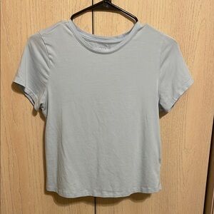 Old Navy Baby Blue Fitted Short Sleeve T-Shirt